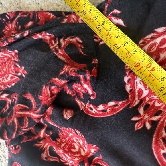 BLANK London (Anthropologie) M EUC V-Neck Blouse - Black and Red Floral- boho - Picture 13 of 14